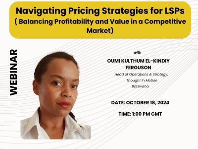 Upcoming Webinar: Navigating Pricing Strategies for LSPs